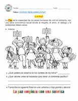 Vista previa - Hojas de trabajo - Valor de la Paz (Actividades) - página 2