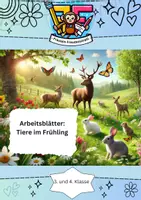 Vorschau - Arbeitsblätter - Arbeitsblätter zum Thema „Tiere im Frühling“ 🐾🌍 - Deckblatt