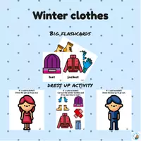Vista previa - Juegos / Gamificación - Winter clothes | Dress up activity | kindergarten, primary - página 2