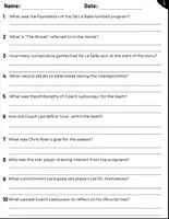Vorschau - Arbeitsblätter - Movie Guide: When the Game Stands Tall (2014) - Questions & Activities with Answers - Seite 1