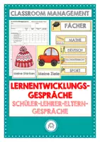 Vorschau - Arbeitsblätter - Lernentwicklungsgespräch Grundschule. Einschätzungsbogen (editierbar) - Deckblatt