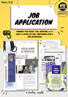 Vorschau - Stundenentwürfe - Job Application (CV, Cover letter etc.) + Interaktive Website (Genially) - Deckblatt