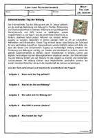 Vorschau - Arbeitsblätter - 01-24 Internationaler Tag der Bildung - Deckblatt