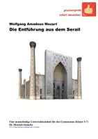 Vorschau - Stundenentwürfe - Die Entführung aus dem Serail von Mozart (Unterricht und mehr) - Deckblatt
