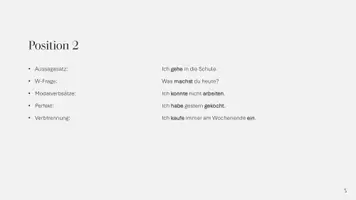 Vorschau - Fördermaterial/Inklusion - Satzstellung - das Verb im Deutschen Satz - Plakat - Seite 3