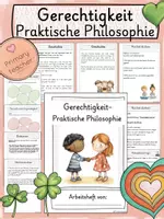 Vorschau - Unterrichtsreihen - Gerechtigkeit - Praktische Philosophie / Ethik Arbeitsheft - Deckblatt