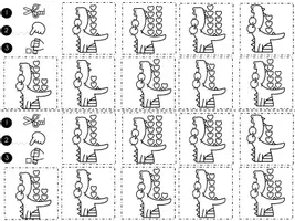 Aperçu - Feuilles d'exercices - Des coeurs pour Bisou Chiffre 1 à 10 - Page 2