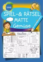 Vorschau - Mal- und Bastelvorlagen - Deutsch - DaZ/DaF: Spiel- & Rätselmatte Wortschatz "Gemüse" | daz/daf Spiele | daz daf Grundschule | Wortschatz nach Themen | Aufgaben für Schnelle | Ich bin fertig Aufgaben | Lückenfüller - Deckblatt