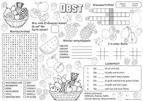 Vorschau - Mal- und Bastelvorlagen - Materialpaket - Spiel- & Rätselmatten Deutsch - DaZ/DaF Wortschatz | daz/daf spiele - daz daf grundschule - Wortschatz nach Themen - Seite 2