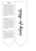 Vorschau - Arbeitsblätter - Looking for Alaska "While-Reading" Task - Seite 1