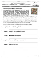 Vorschau - Arbeitsblätter - Materialpaket - Internationale Tage im Februar - Seite 1