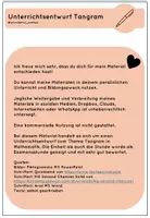 Vorschau - Stundenentwürfe - Unterrichtsentwurf Tangram Examen - Seite 2