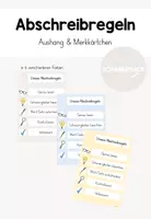 Vorschau - Merkblätter - Abschreibregeln: Aushang & Merkkärtchen - Deckblatt
