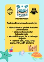 Vorschau - Fördermaterial/Inklusion - Pauker Politik - Parteien Deutschlands verstehen - Deckblatt