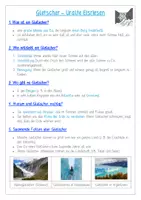 Vorschau - Arbeitsblätter - Materialpaket - Gletscher - Deckblatt