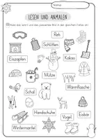 Vorschau - Arbeitsblätter - Winter - Leseblätter - Leseübungen Klasse 1 - Seite 3