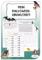 Vorschau - Arbeitsblätter - Halloween-Grammatikübungen - Deckblatt