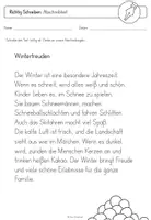 Vorschau - Arbeitsblätter - Abschreibtexte zum Thema Winter - Seite 3