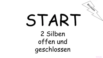 Vorschau - Präsentationen/Tafelbilder - Blitzlesen - 2 Silben - mit PPT zum Anpassen - Seite 3