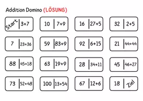 Vorschau - Spiele - Addition Domino (Mathe Klasse 2) - Seite 3