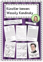 Vorschau - Arbeitsblätter - Künstler kennen: "Wassily Kandinsky" - Deckblatt