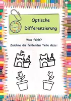 Vorschau - Arbeitsblätter - Optische Differenzierung - Was fehlt? Zeichne dazu! - Deckblatt