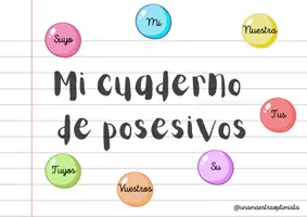 Vista previa - Hojas de trabajo - Mi cuaderno de posesivos (Educación Primaria) - página 1