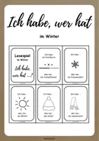 Vorschau - Spiele - Ich habe, wer hat - im Winter - Deckblatt