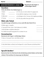 Vorschau - Arbeitsblätter - Pottwal: Leseverständnis und Kreuzworträtsel mit Lösungen - Seite 2