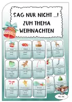 Vorschau - Spiele - Sag nur nicht ...! zum Thema Weihnachten - Deckblatt