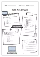 Vorschau - Arbeitsblätter - Fragebogen zur Mediennutzung - Seite 2
