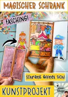Vorschau - Mal- und Bastelvorlagen - MEGA Paket: FASCHING Kunstprojekte und Bastelvorlagen - Seite 1