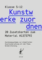 Vorschau - Stundenentwürfe - Materialpaket "Selbstbildnis" und "Kunstwerke zuordnen" - Selbstportrait - Porträts im Kunstunterricht - Künstlerinnen und Künstler - Spiel - Seite 1