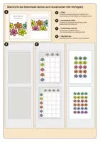 Vorschau - Stationenlernen - Klettmappen | Bunte Blumen kombinieren | Level 3 + 4 - Seite 3