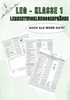 Vorschau - Lehrpläne/Lehrermaterial - Lernentwicklungsgespräche Klasse 1 - Deckblatt