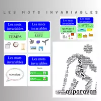Aperçu - Préparation de séance / Séance complète - Apprendre les mots invariables autrement - Page de couverture