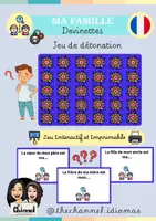 Vista previa - Juegos / Gamificación - MA FAMILLE – 30 DEVINETTES (Jeu de détonation) - Portada