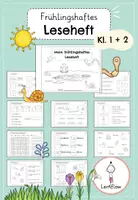 Vorschau - Arbeitsblätter - Leseheft Frühling, Leseförderung | Kl. 1 + 2 - Deckblatt