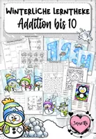 Vorschau - Arbeitsblätter - Winterliche Lerntheke: Addition im Zahlenraum 10 (Klasse 1) - Deckblatt