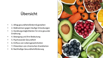 Vorschau - Präsentationen/Tafelbilder - Gesundheitsförderung im Unterricht - Präsentation - Seite 1