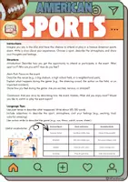 Vorschau - Arbeitsblätter - American sports Writing - Grade 8 - Deckblatt