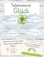 Vorschau - Präsentationen/Tafelbilder - Glückswolken & Glücksposter – Positive Impulse für dein Klassenzimmer - Deckblatt