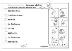 Vorschau - Arbeitsblätter - Mini-Lesespur Ostern (3-fach differenziert) - Seite 3