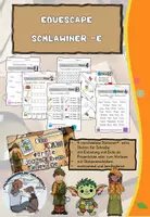 Vorschau - Spiele - Eduescape Schlawiner -e, Schwa-Laut, Escape- Room, Deutsch, Klasse 1, Endung -en, -el, -er - Deckblatt
