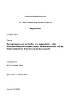 Vorschau - Unterrichtsreihen - Examensarbeit Sport - Seite 1