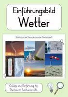 Vorschau - Bildkarten - Bild zur Einführung: Wetter (Sachunterricht) - Deckblatt