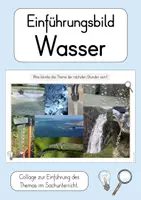 Vorschau - Bildkarten - Bild zur Einführung: Wasser (Sachunterricht) - Deckblatt