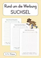 Vorschau - Arbeitsblätter - Suchsel: Rund um die Werbung (3./4. Klasse) - Deckblatt