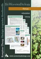 Vorschau - Arbeitsblätter - Ökologie - Komplexe Übung - Ökologie tropischer Korallenriffe - Deckblatt