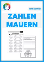 Vorschau - Arbeitsblätter - Kognitive Forderung anhand von Zahlenmauern | Mathematik - Deckblatt